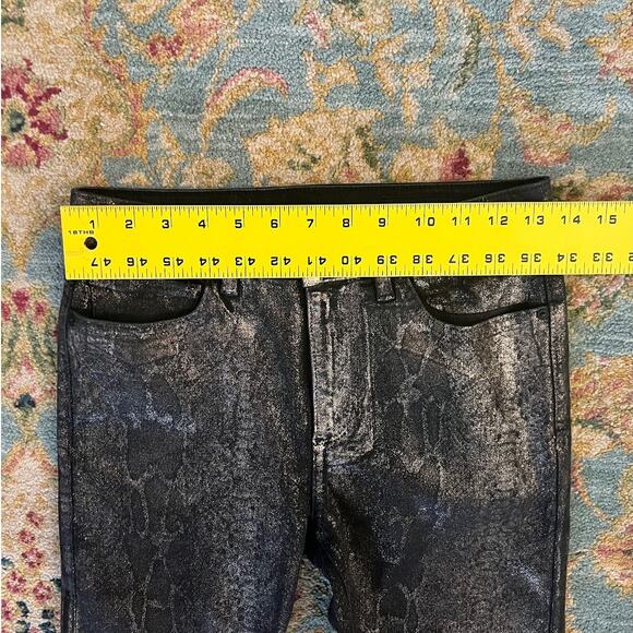 NWOT AllSaints Metallic Snake Print Miller Jean Pants - Picture 8 of 10